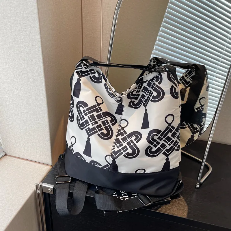 Yalu Fabric Backpack On The Shoulder Regular Unisex Multicolor-8
