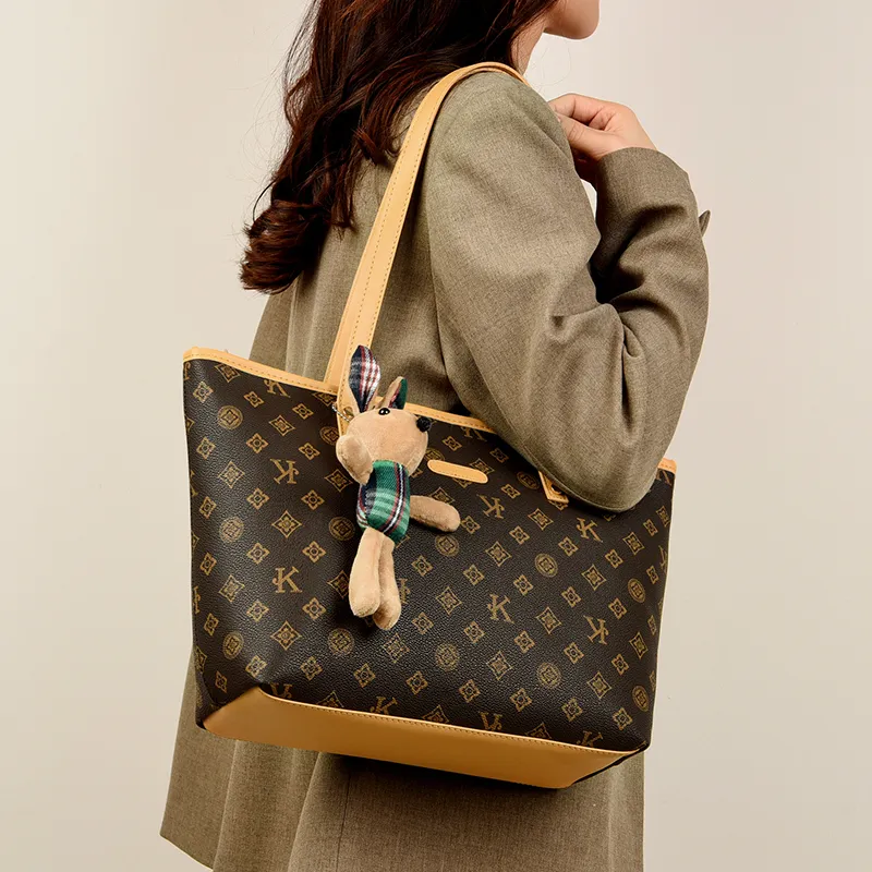 Yalu PU Tote Shoulder Bag, Handbag Regular Women's Multicolor-2