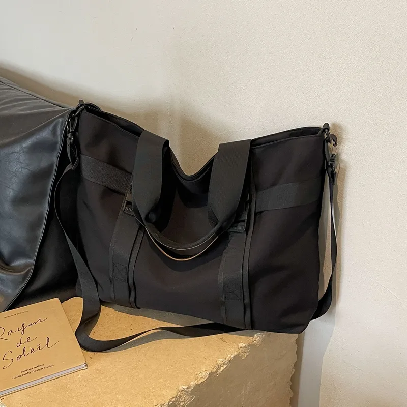 Yalu Canvas Bag, Handbag Regular Women's Black/White/Brown-1
