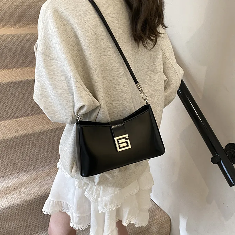 Yalu Premium Niche Baguette Shoulder Bag Handbag, Commute Shoulder Bag Regular Women's Multicolor-3