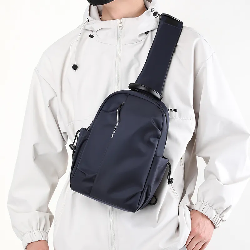 Yalu Oxford Sling Bag Men's Dark Gray/Black/Khaki/Dark Blue-5