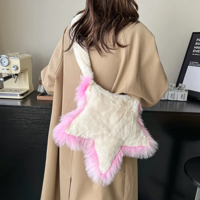 Yalu Plush, Faux Fur Shoulder Bag Regular Women's Multicolor-10