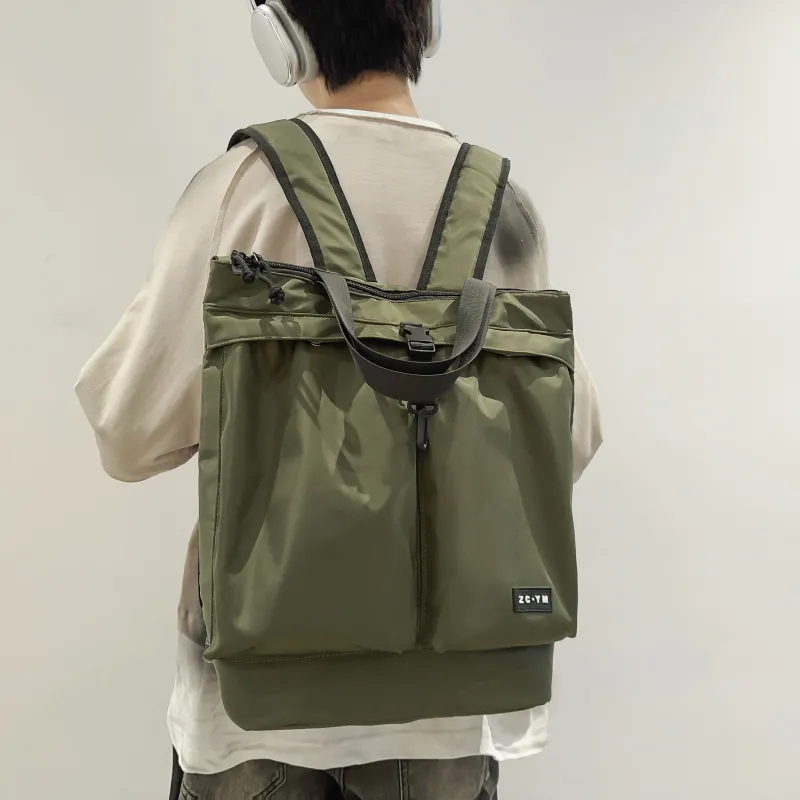 Yalu Nylon Backpack Unisex Multicolor-11