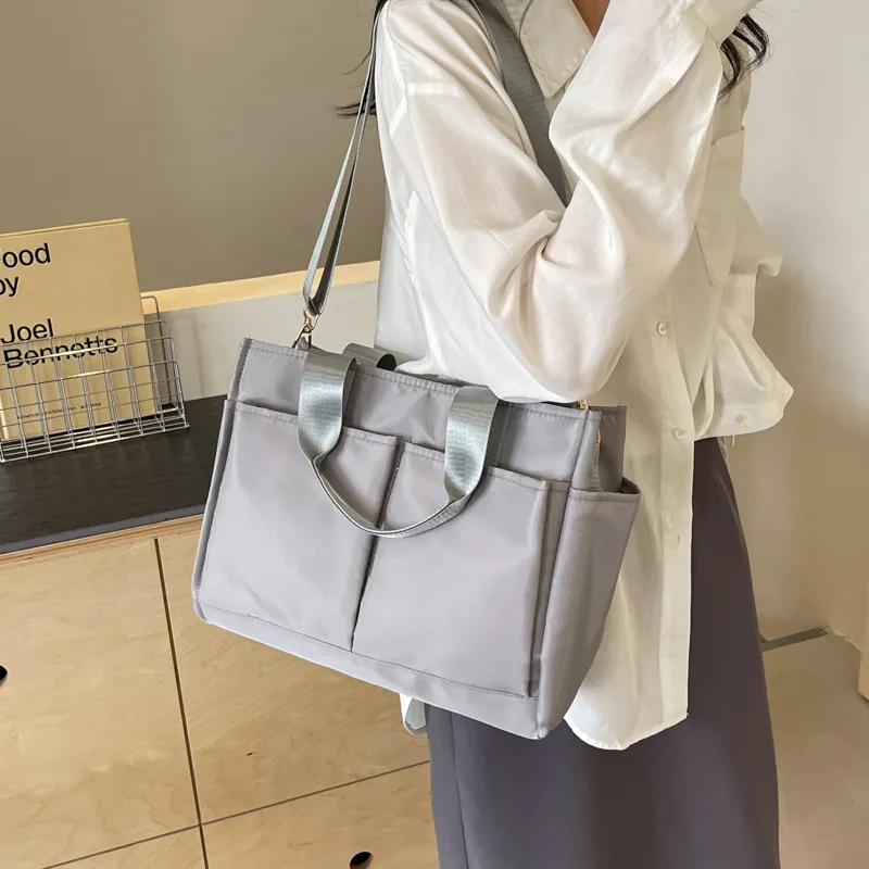 Yalu Oxford One Shoulder Handbag Women's Black/Khaki/Gray/Pink-12
