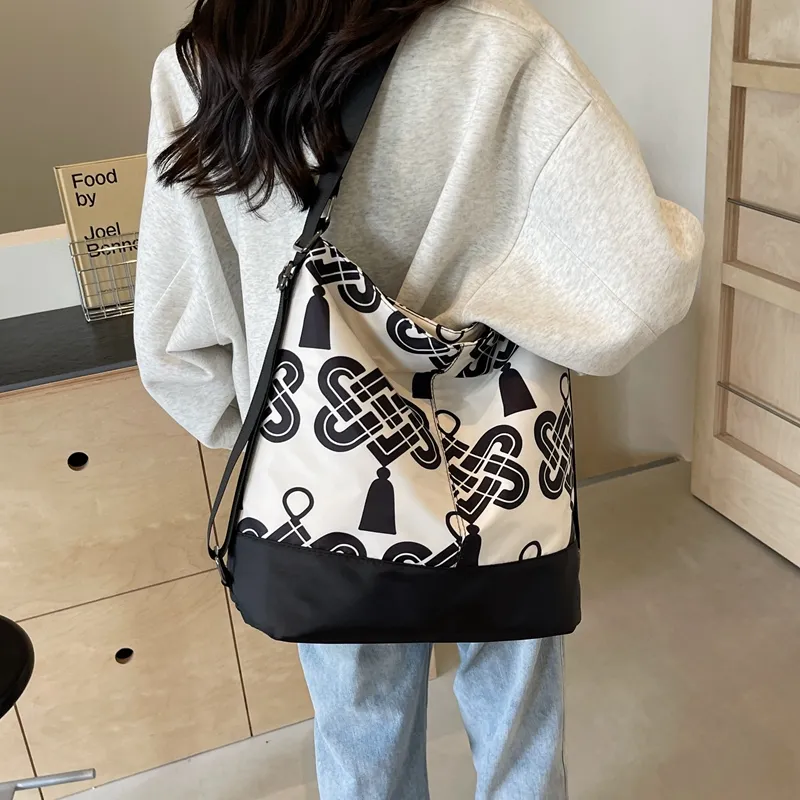 Yalu Fabric Backpack On The Shoulder Regular Unisex Multicolor-6