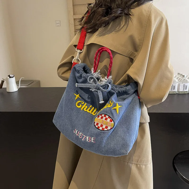 Yalu Denim Shoulder Bag Regular Women's Multicolor-2