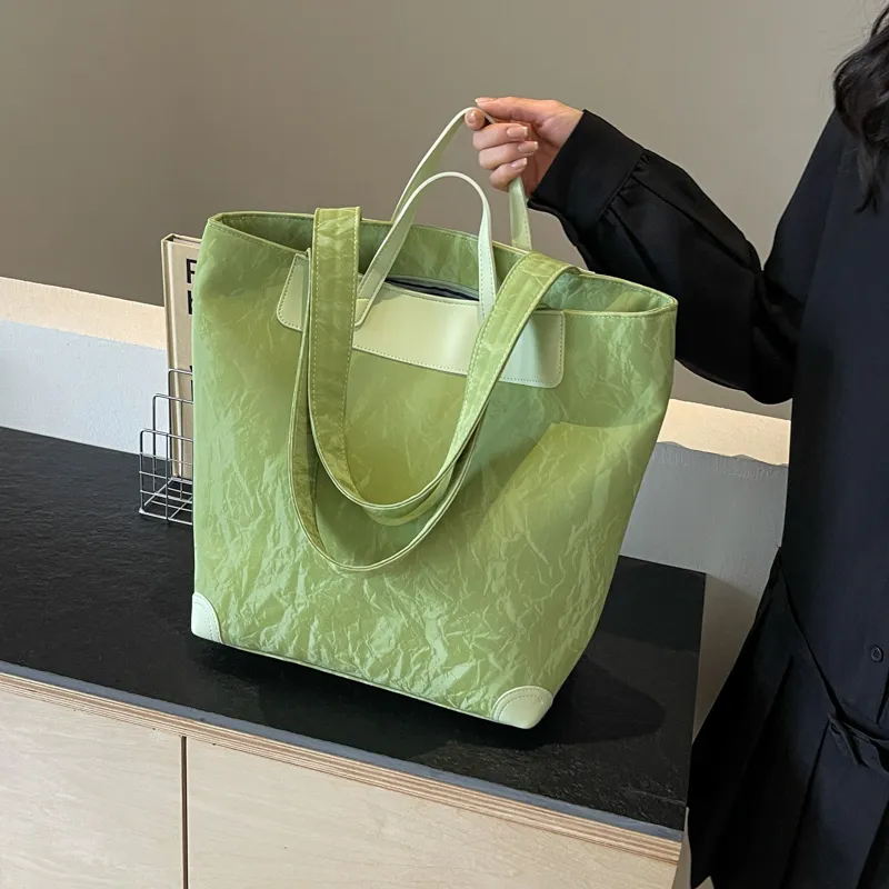 Yalu PU One Shoulder Handbag Regular Women's Black/Ecru/Green/Silver/Pink-13