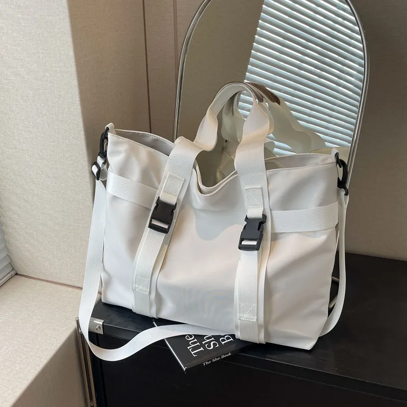 Yalu Canvas Bag, Handbag Regular Women's Black/White/Brown-5