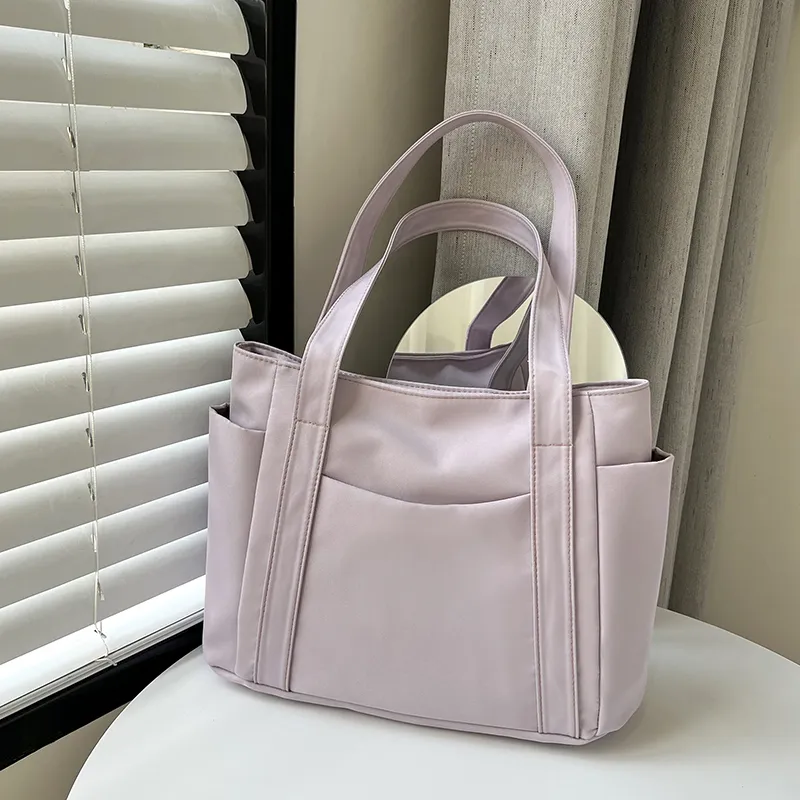 Yalu Oxford Shoulder Bag Regular Women's Black/Pink/Purple/Khaki/Brown/Green-16