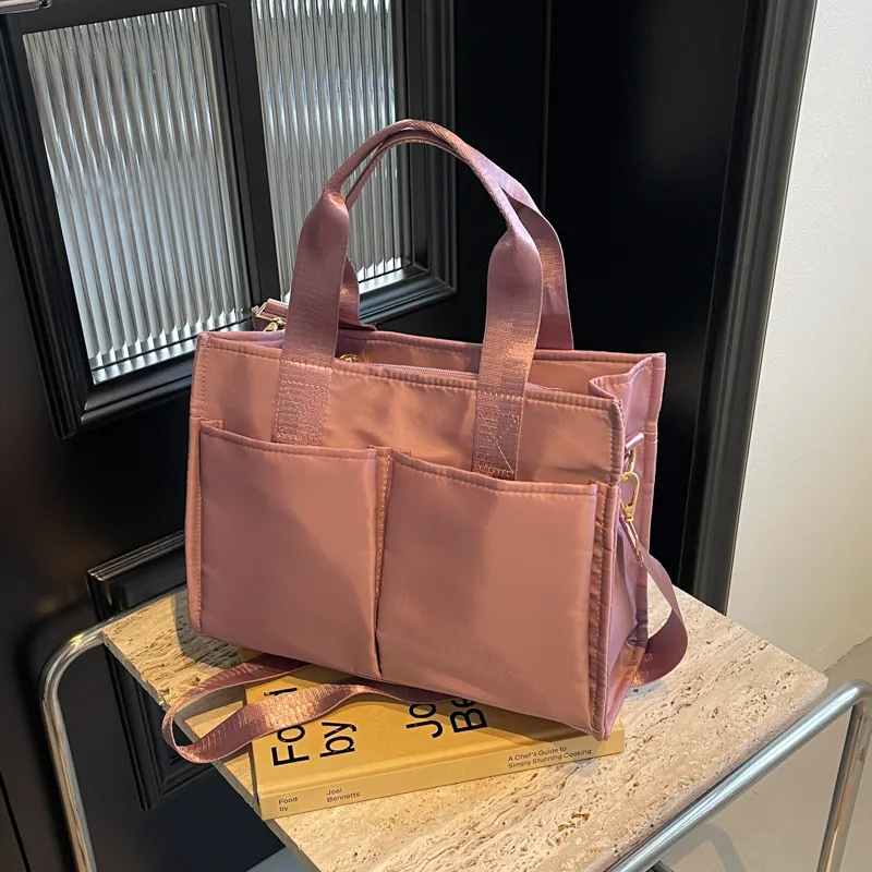 Yalu Oxford One Shoulder Handbag Women's Black/Khaki/Gray/Pink-16
