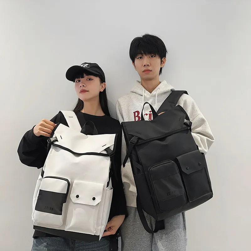 Yalu Niche Trendy Backpack Japanese Style Lightweight Travel Bag Student Backpack Laptop Bag Regular Unisex Multicolor-8