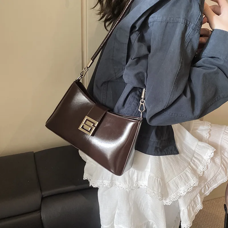Yalu Premium Niche Baguette Shoulder Bag Handbag, Commute Shoulder Bag Regular Women's Multicolor-9