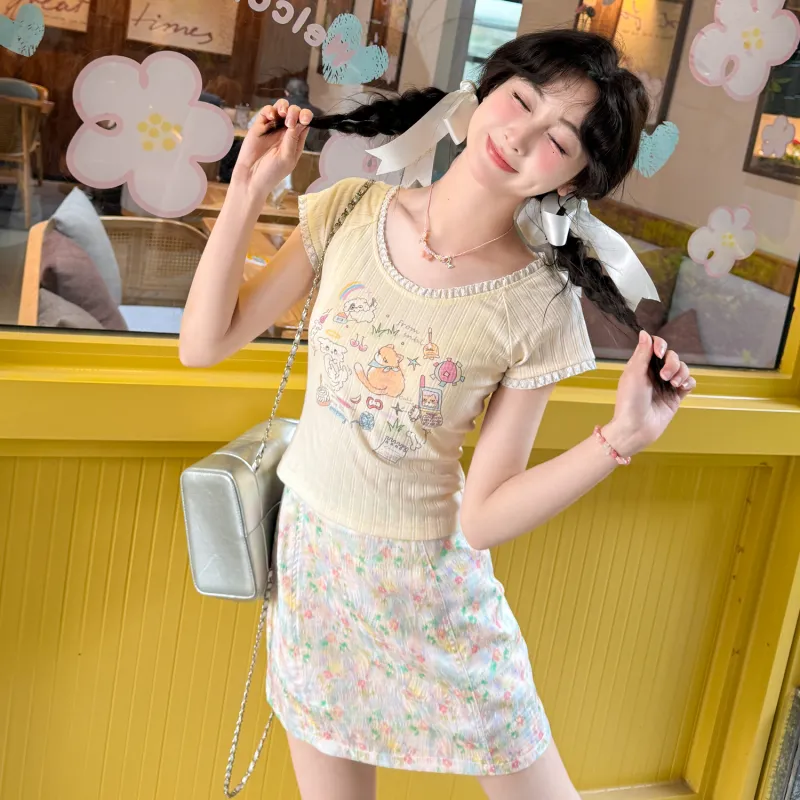 SNBL Two Piece Skirt Sets Women's-2