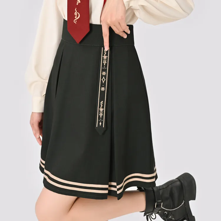 SNBL Casual Short Skirts Women's Dark Green-4