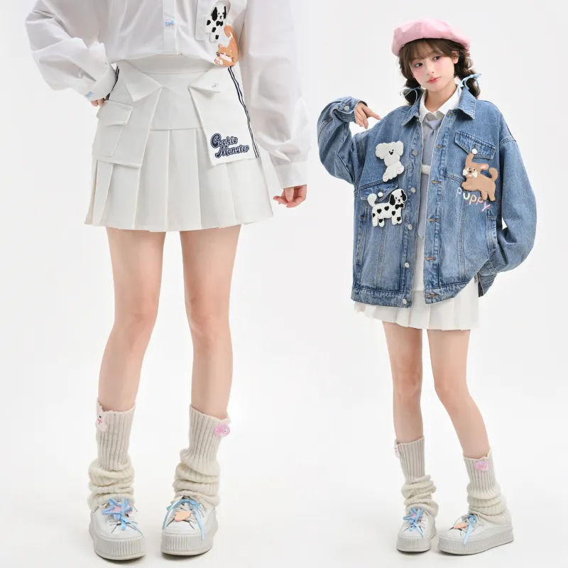 SNBL Casual Short Skirts Women's White-2