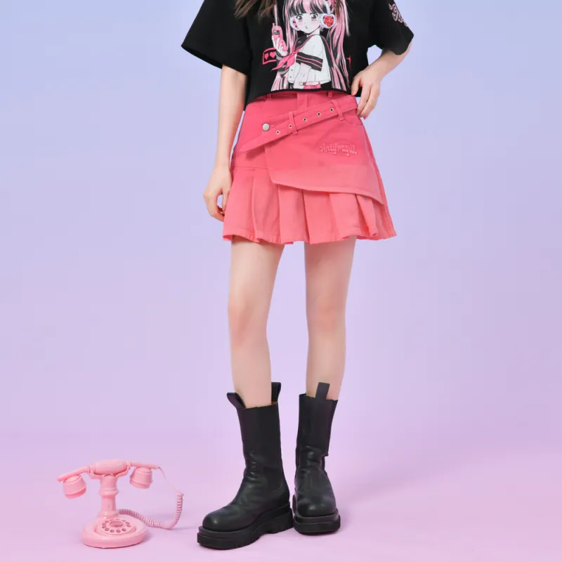 SNBL Skirt Set Women's Comic Girlish-4