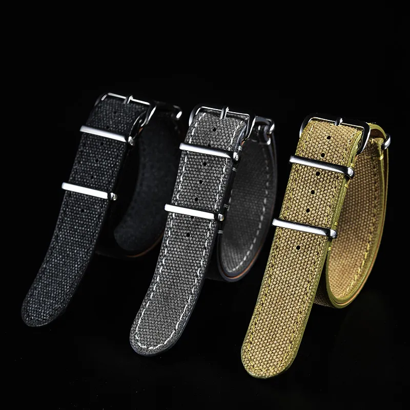 VAGENARI Watch Bands NATO Compatibility 280mm Canvas Material Unisex-4