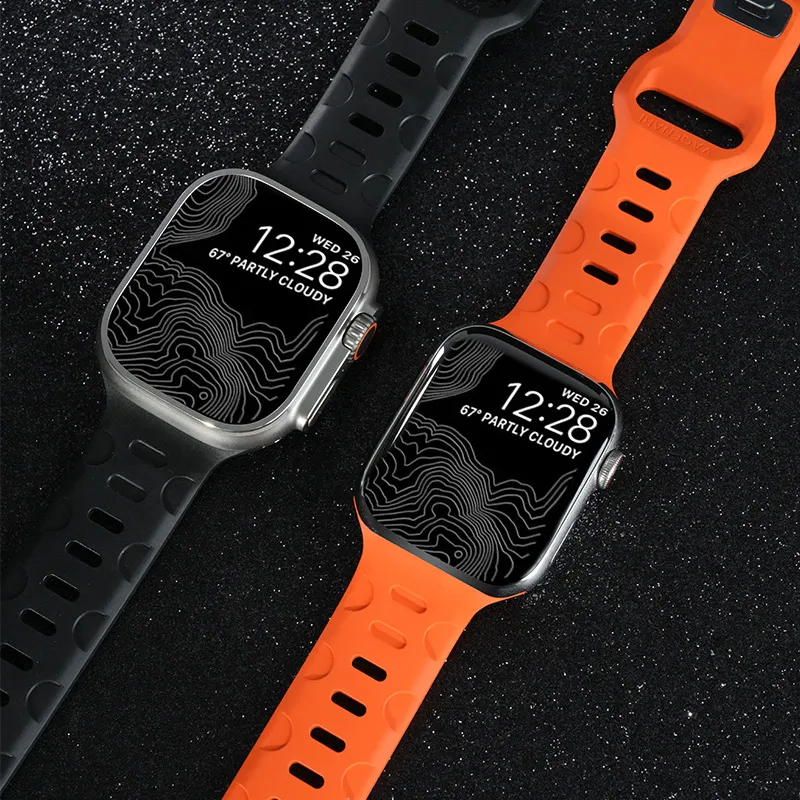 VAGENARI Watch Band Apple Compatibility Apple Watch Ultra1, Ultra2, 49/45/44mm Fluoroelastomer Material-11