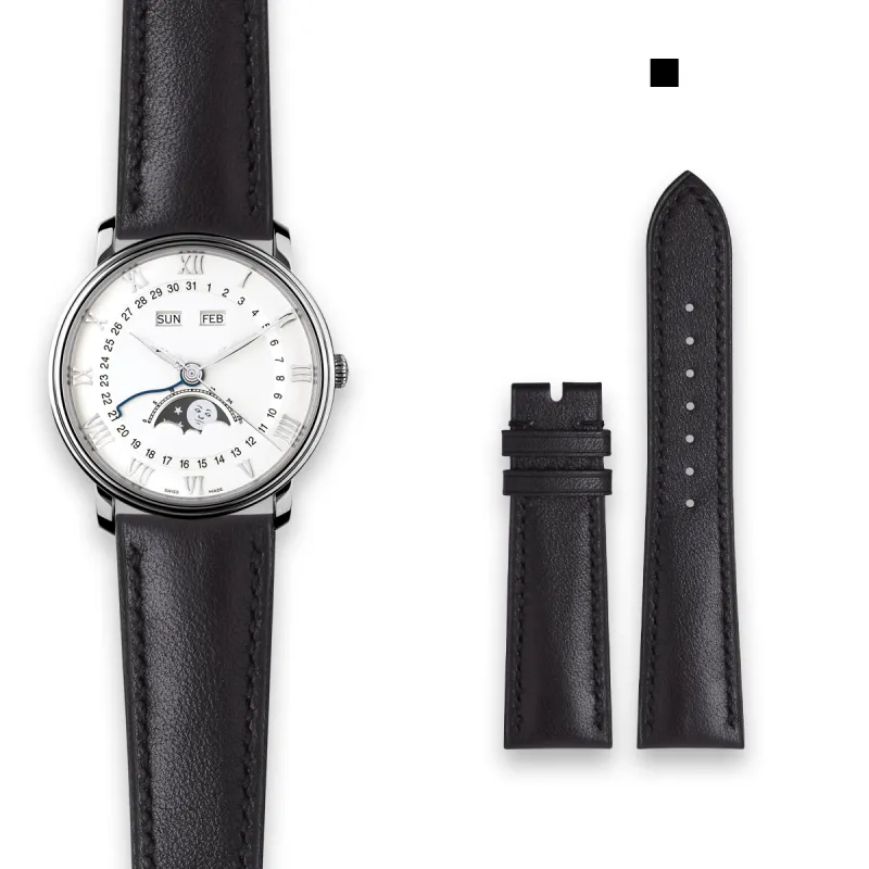 VAGENARI Watch Band Cow Leather Strap Compatibility With Baowei 6654 40mm Unisex-2