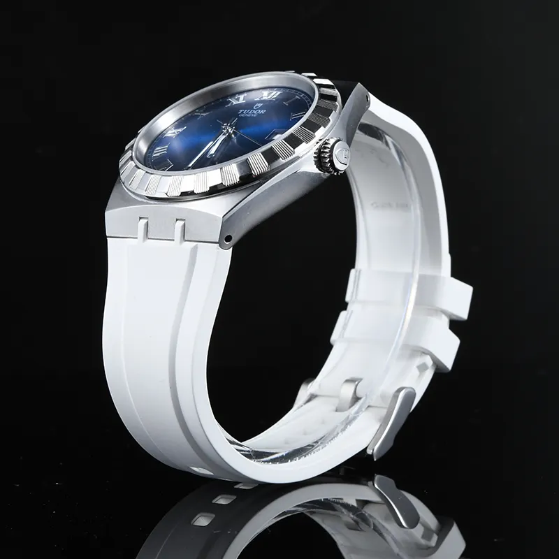 VAGENARI Watch Bands Rubber Strap Compatibility With Emperor Royal Collection M28500 38mm Pin Buckle Model Unisex-8