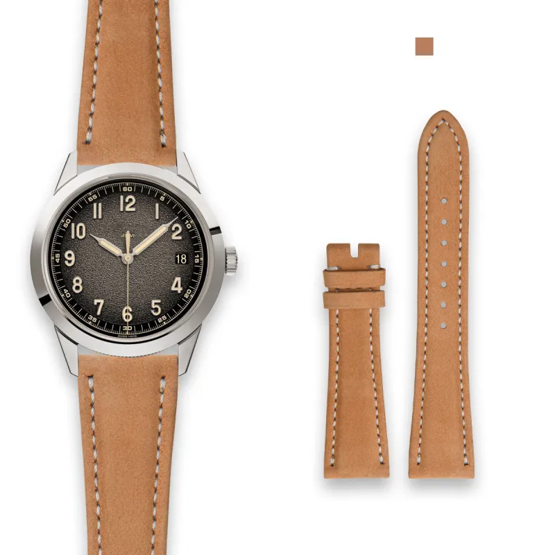 VAGENARI Watch Bands Cow Leather Strap Compatibility With Audemars Piguet Salmon 5226G Unisex-2