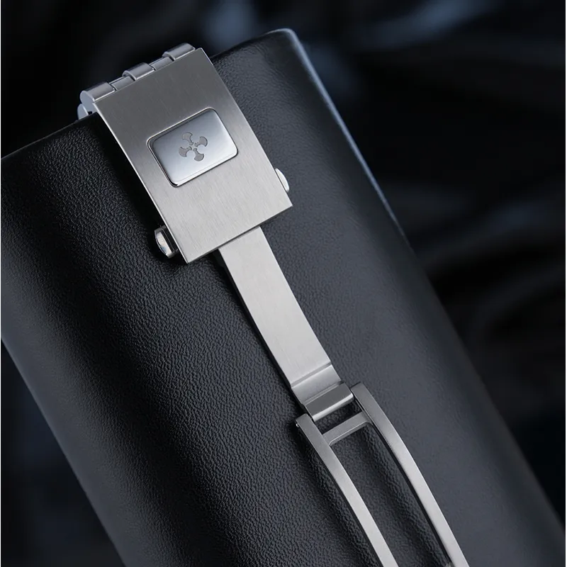 VAGENARI Quick Release Steel Band Compatibility For IWC Universal Pilot Chronograph 41mm Unisex-5