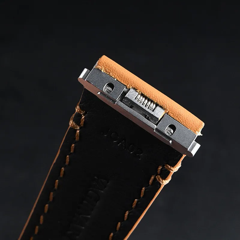 VAGENARI Watch Bands Cartier Compatibility 200mm Cowhide Leather Material-5