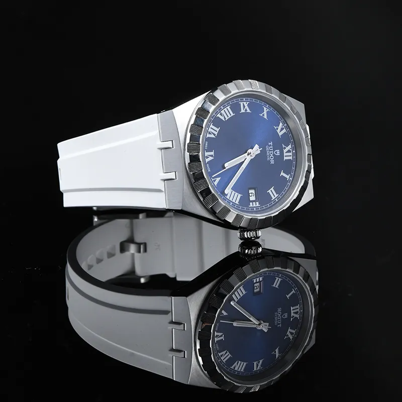 VAGENARI Watch Bands Rubber Strap Compatibility With Emperor Royal Collection M28500 38mm Pin Buckle Model Unisex-7
