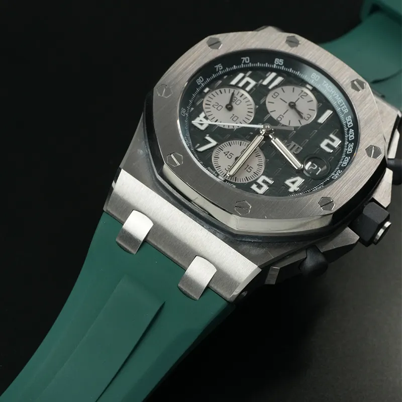 VAGENARI Watch Bands Rubber Strap Compatibility With Royal Oak Offshore 42mm One-Button Quick-Release Unisex-21