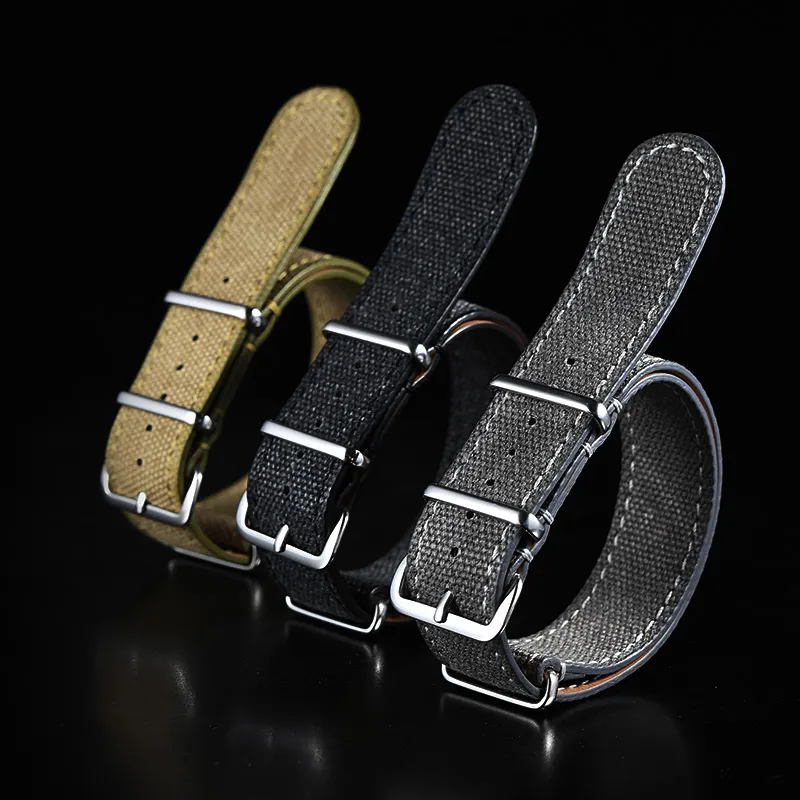 VAGENARI Watch Bands NATO Compatibility 280mm Canvas Material Unisex-5