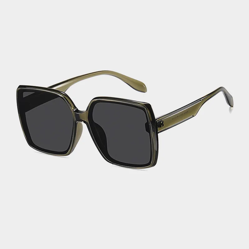 EQUIPMENTELEGANT TR/Memory Plastic Square Sunglasses Unisex-1
