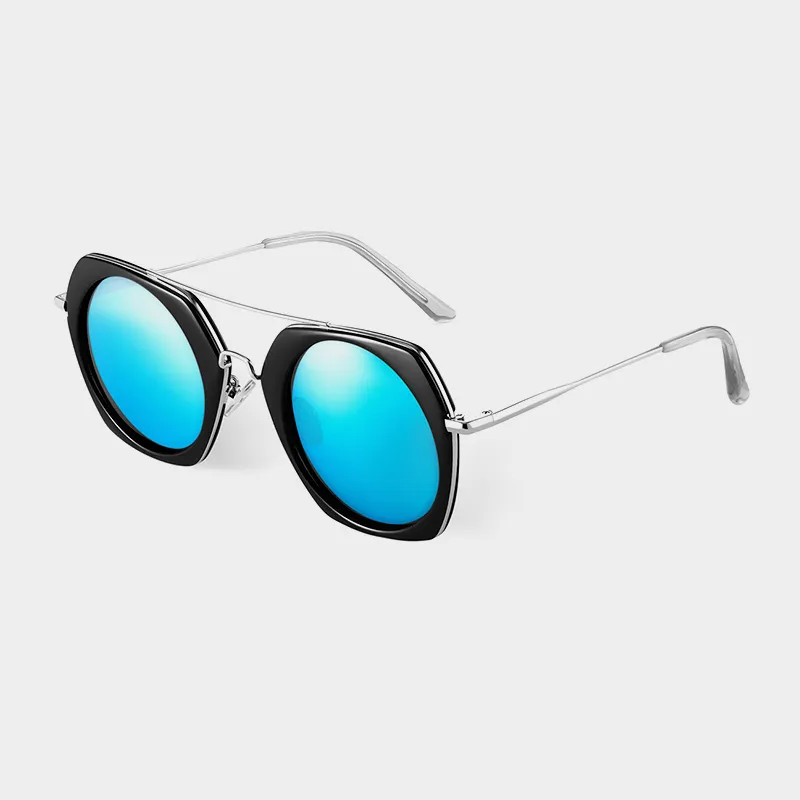 EQUIPMENTELEGANT PC Metal Irregular Shape Sunglasses Unisex-2