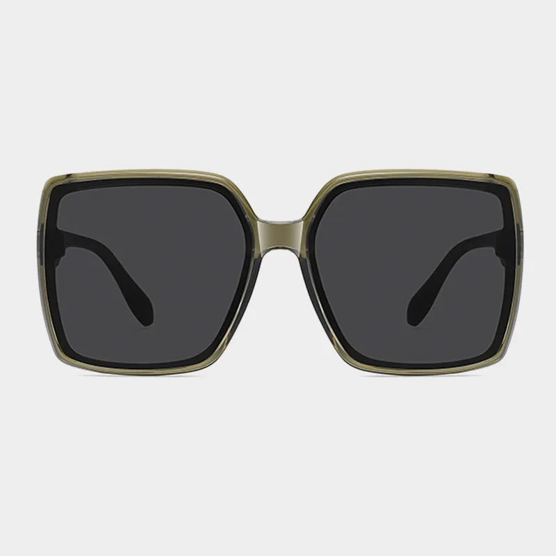 EQUIPMENTELEGANT TR/Memory Plastic Square Sunglasses Unisex-2