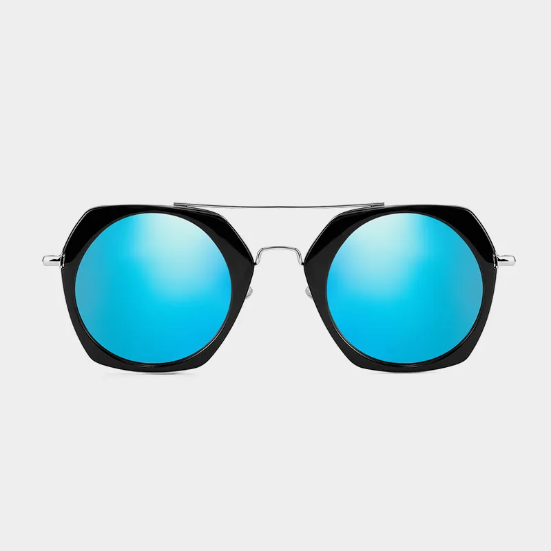 EQUIPMENTELEGANT PC Metal Irregular Shape Sunglasses Unisex-1