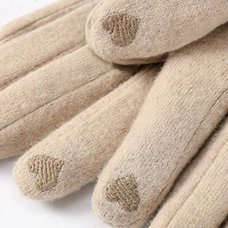 EQUIPMENTELEGANT Wool Knit Gloves Women's-4