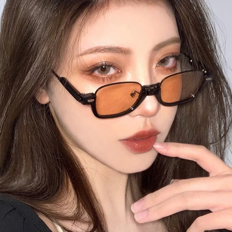 EQUIPMENTELEGANT Metal Square Sunglasses Women's-7