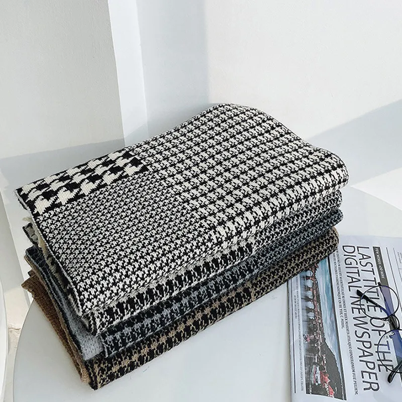 EQUIPMENTELEGANT Houndstooth Scarf Unisex-8