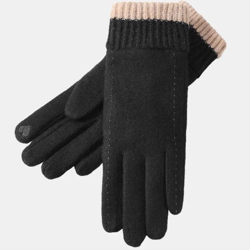 EQUIPMENTELEGANT Wool Knit Gloves Women's-8