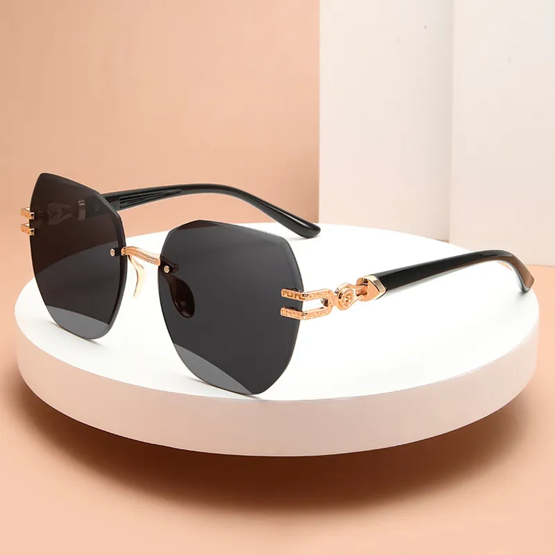 EQUIPMENTELEGANT Irregular Shape Sunglasses Unisex-3