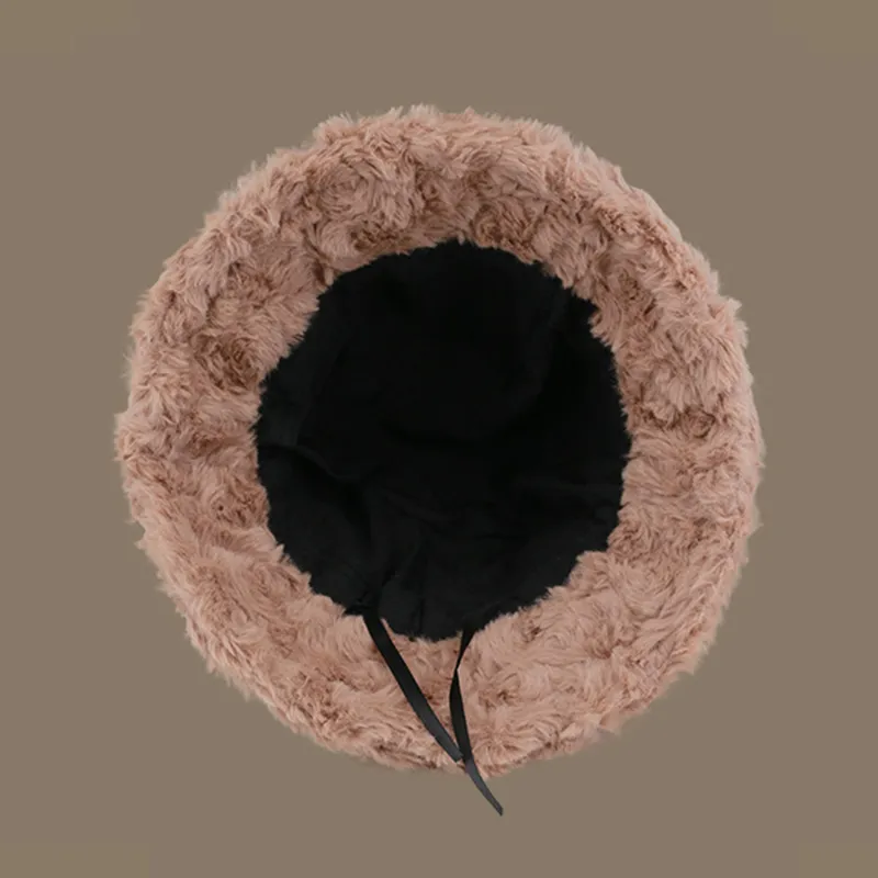 EQUIPMENTELEGANT Faux Cashmere Bucket Hats Women's-2