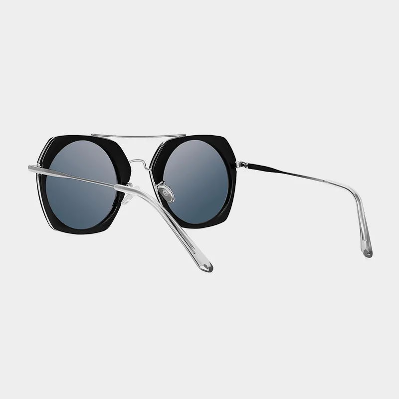 EQUIPMENTELEGANT PC Metal Irregular Shape Sunglasses Unisex-3