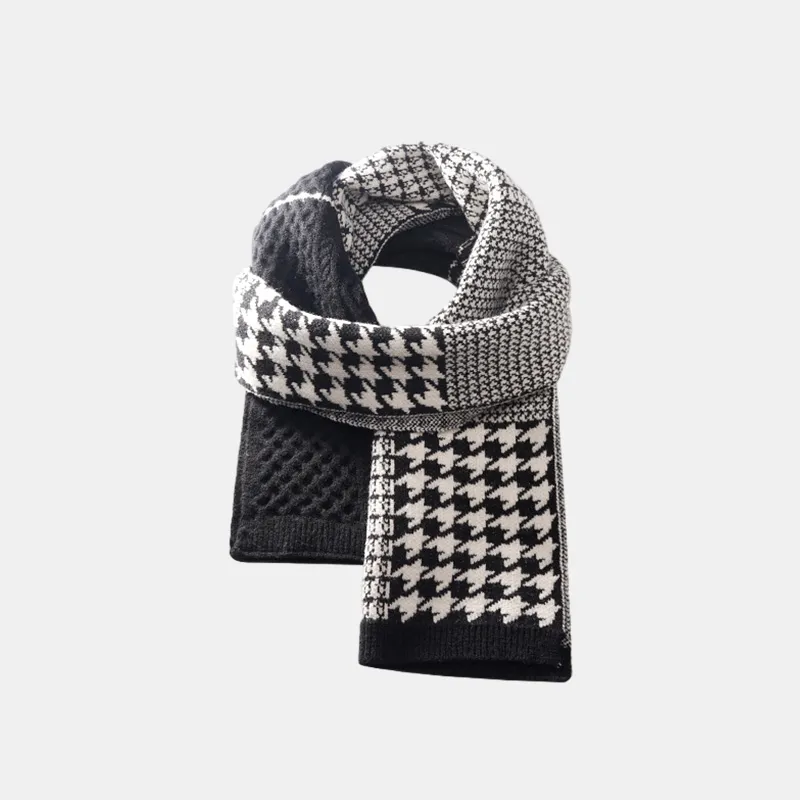 EQUIPMENTELEGANT Houndstooth Scarf Unisex-1