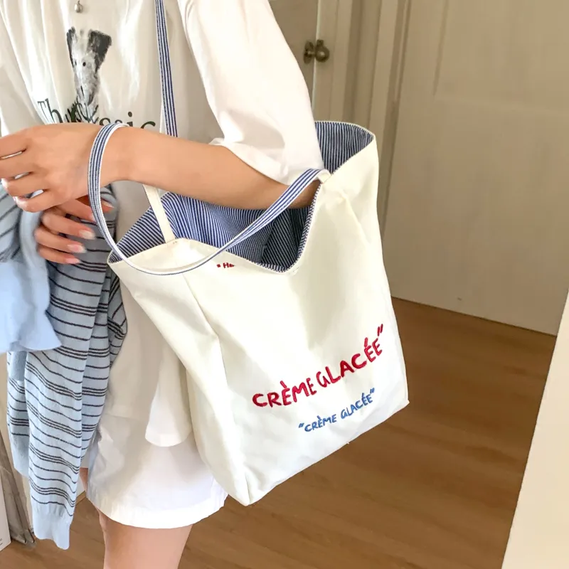 Bueno Canvas Bag, Shoulder Bag, Handbag Women's Red/Blue-8