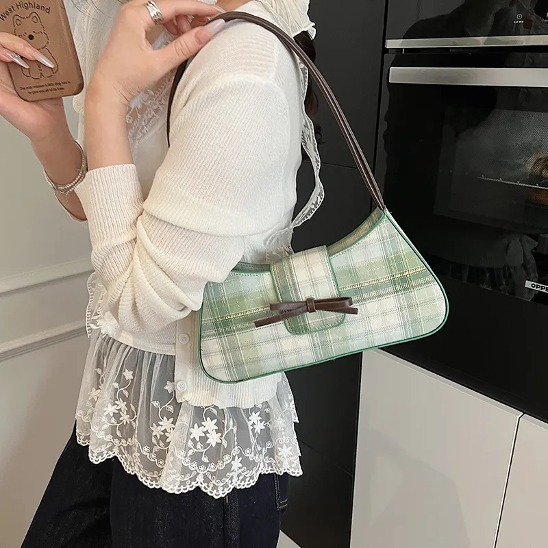 Bueno PU Underarm Shoulder Bag Women's Pink/Light Blue/Green-12