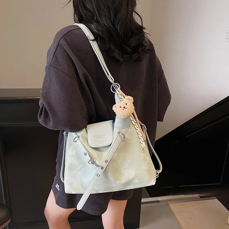 Bueno PU Shoulder Bag Women's Black/White/Blue/Green/Yellow/Silver-8