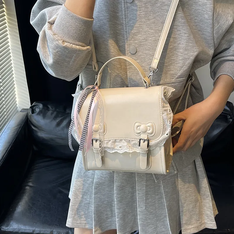 Bueno PU Backpack Women's Ecru/Silver/Pink/Purple/Black-8
