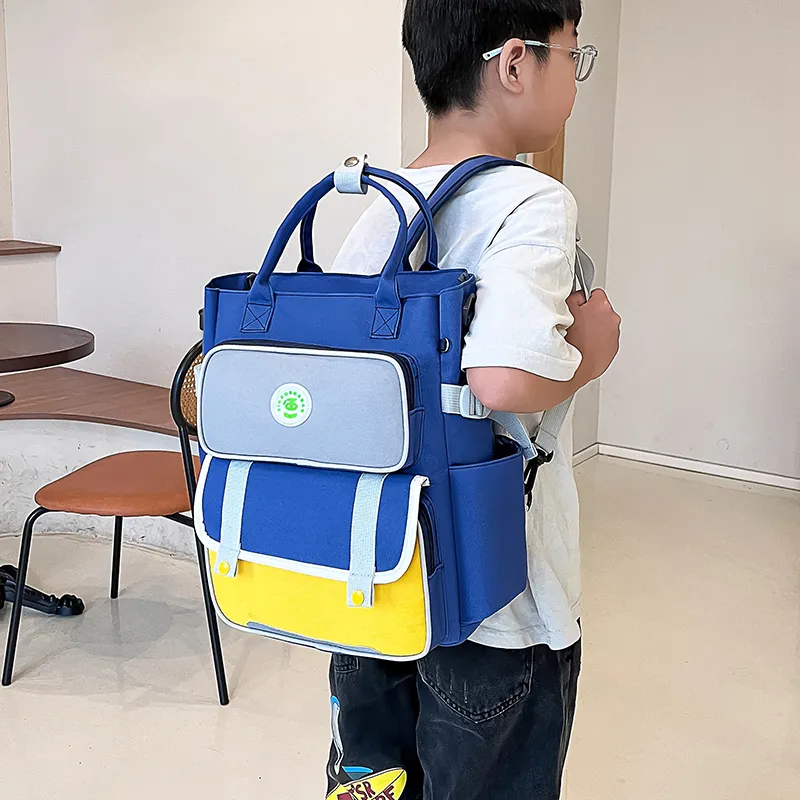 Bueno Nylon Fabric Elementary School Backpack Tutoring Bag For Boys And Girls Grades 1 3 6-1