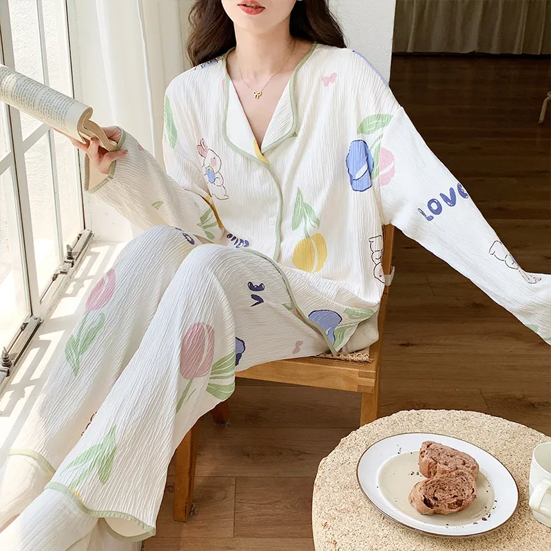 Ta Yan Pajama Set Women's White-3