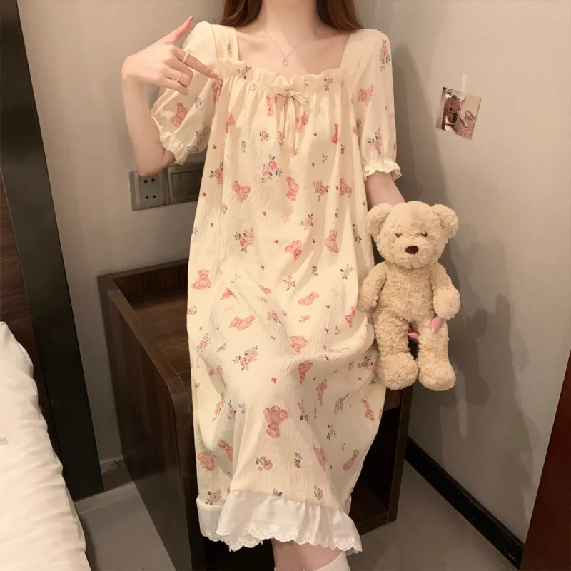 Ta Yan Nightgown Women's Apricot-1