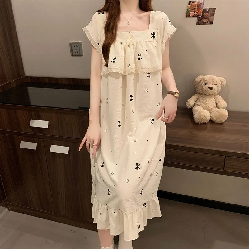 Ta Yan Nightgown Women's Apricot-2
